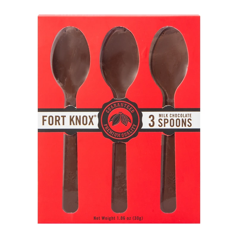 Fort Knox® Milk Chocolate Spoons 3-Piece 1.06oz