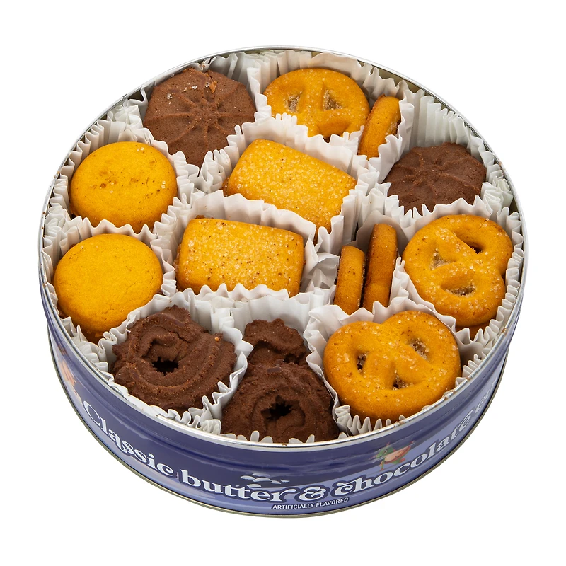 Merry Christmas Butter & Chocolate Cookies 16oz