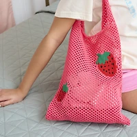 Knitted Mesh Tote Bag