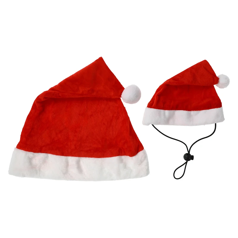 Matching Santa Hat For Pet & Owner 2-Piece Set