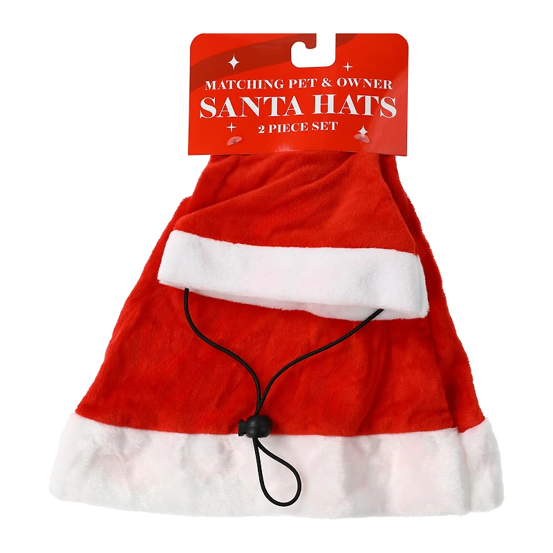 Matching Santa Hat For Pet & Owner 2-Piece Set