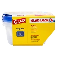 Glad® Deep Dish Storage Containers 3-Pack