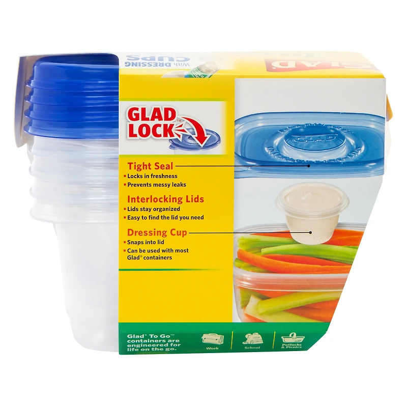 Glad® To Go Snack Food Storage Containers
