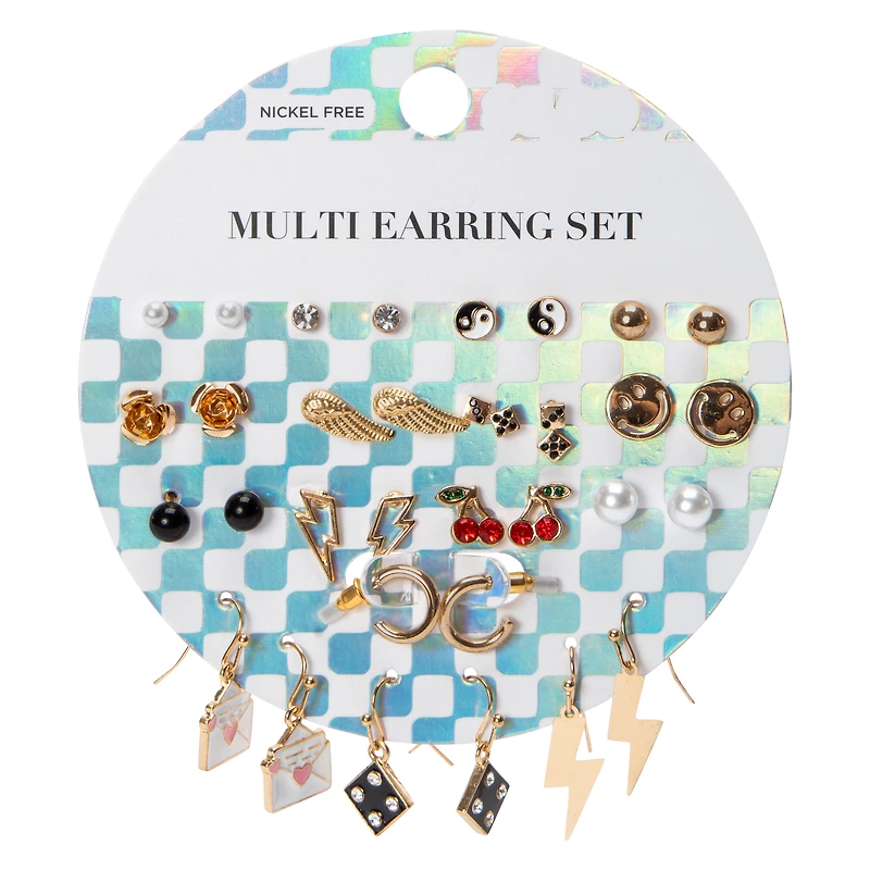 Multi-Earring Set 16-Piece