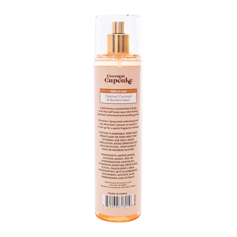 Coconut Cupcake Hair & Body Fragrance Mist 7oz