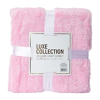 Luxe Collection Jacquard Heart Blanket