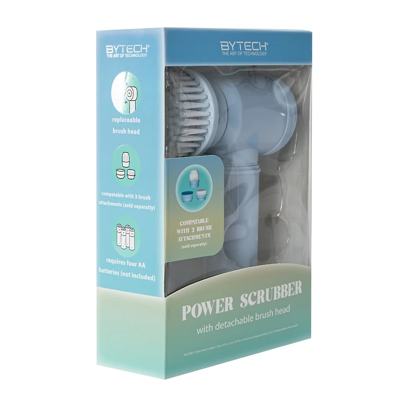 Power Scrubber With Detachable Brush Head