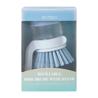 Refillable Dish Brush With Stand