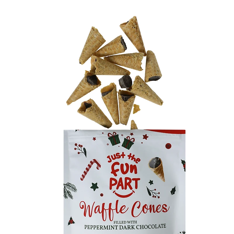 Just The Fun Part Bite-Sized Filled Waffle Cones 4.23oz