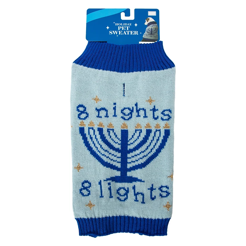 Hanukkah Pet Sweater