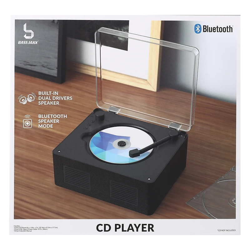 Bass Jaxx™ CD Player With Bluetooth® Compatibility