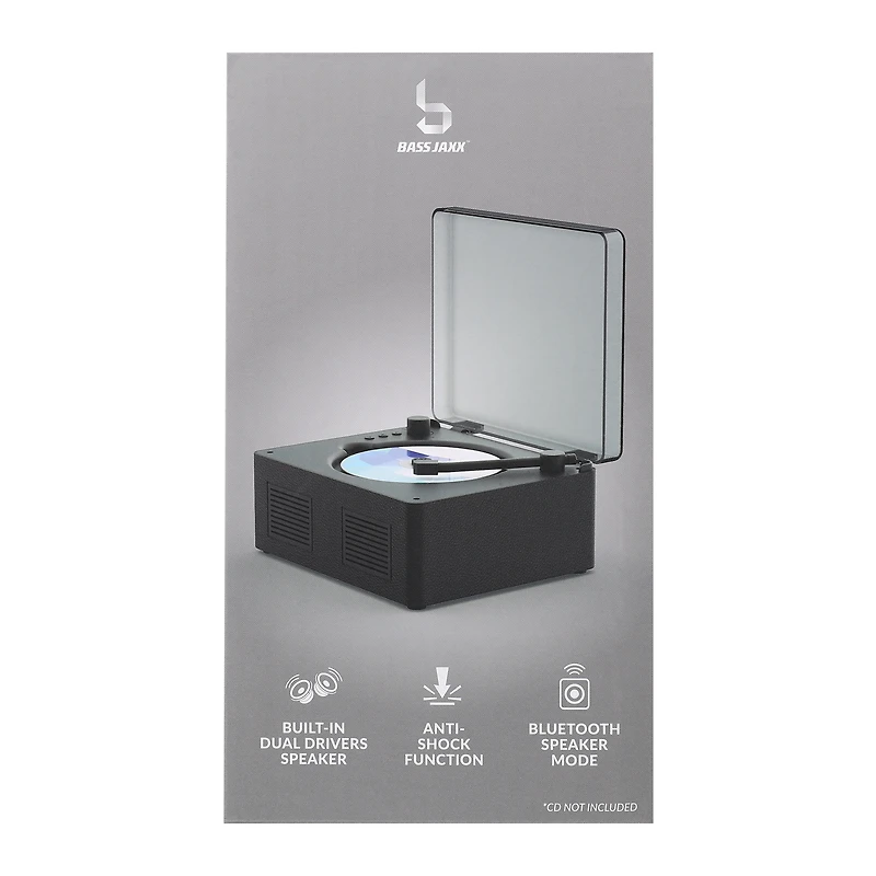 Bass Jaxx™ CD Player With Bluetooth® Compatibility
