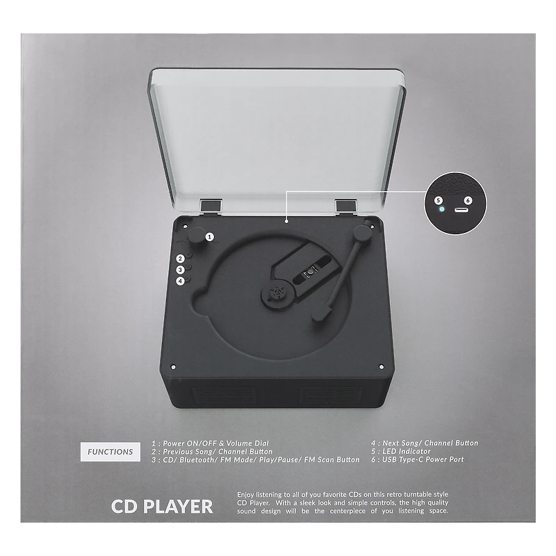 Bass Jaxx™ CD Player With Bluetooth® Compatibility