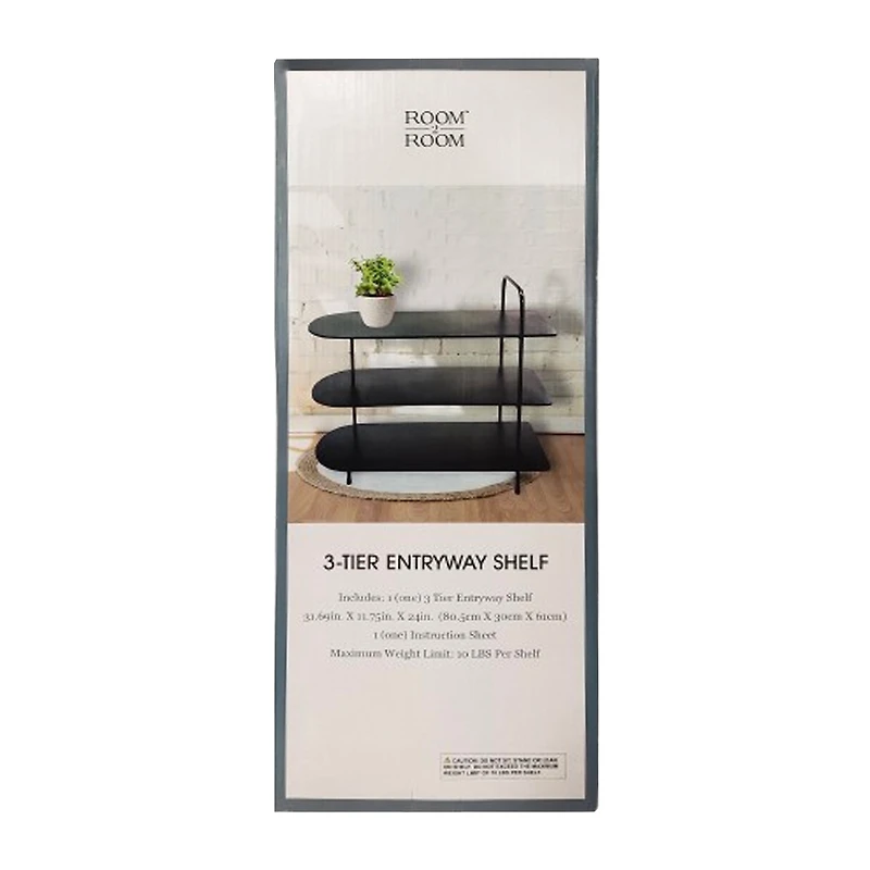 3-Tier Entryway Shelf