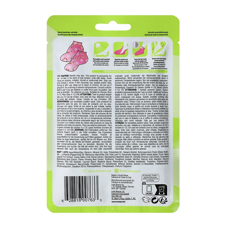 Masque B.A.R™ Printed Friendship Foot Mask