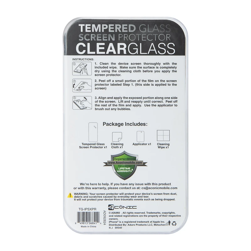 iPhone 16 Pro® Tempered Glass Screen Protector 2-Pack