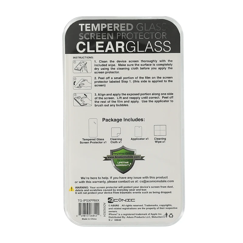 iPhone 16 Pro Max® Tempered Glass Screen Protector 2-Pack