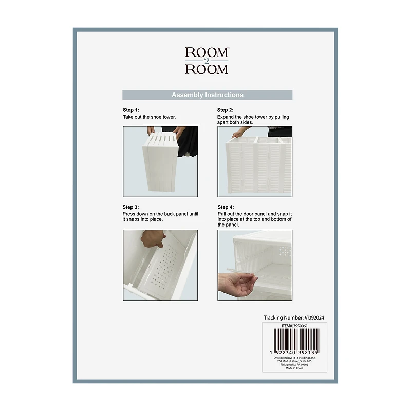 6-Tier Collapsible Shoe Tower