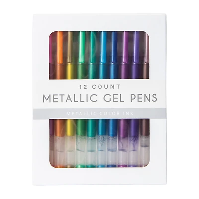 Metallic Gel Pens 12-Count