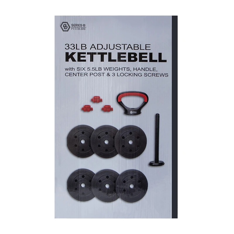 Series-8 Fitness™ Adjustable Kettlebell 33lbs