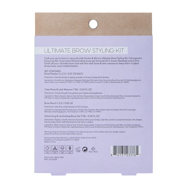 Smoke & Mirrors Ultimate Brow Styling Kit