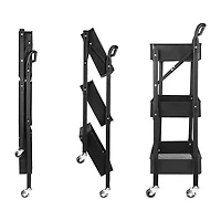 3-Tier Foldable Shelf Cart