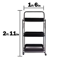 3-Tier Foldable Shelf Cart