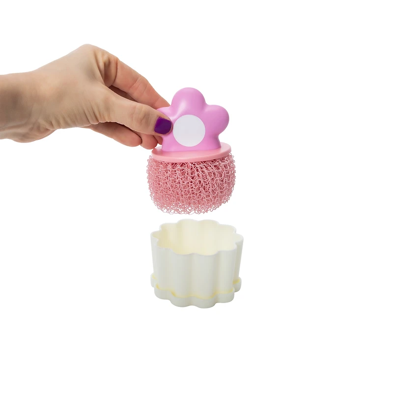 Flower Shaped Dish Scrubber