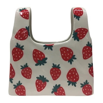 Tote Bag Style Ceramic Vase