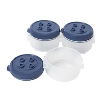 Stackable Food Storage Containers 3-Pack