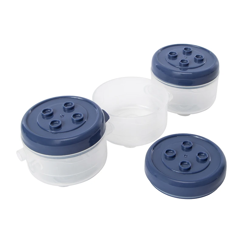 Stackable Food Storage Containers 3-Pack