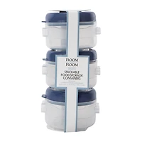 Stackable Food Storage Containers 3-Pack