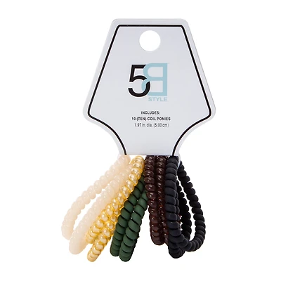 Coil Ponies Hairband 10-Pack