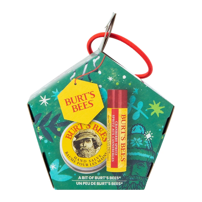 Burt's Bees Cranberry Spritz Lip Balm and Hand Salve Gift Set