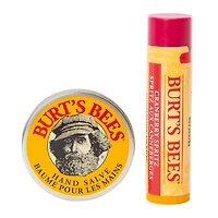 Burt's Bees Cranberry Spritz Lip Balm and Hand Salve Gift Set