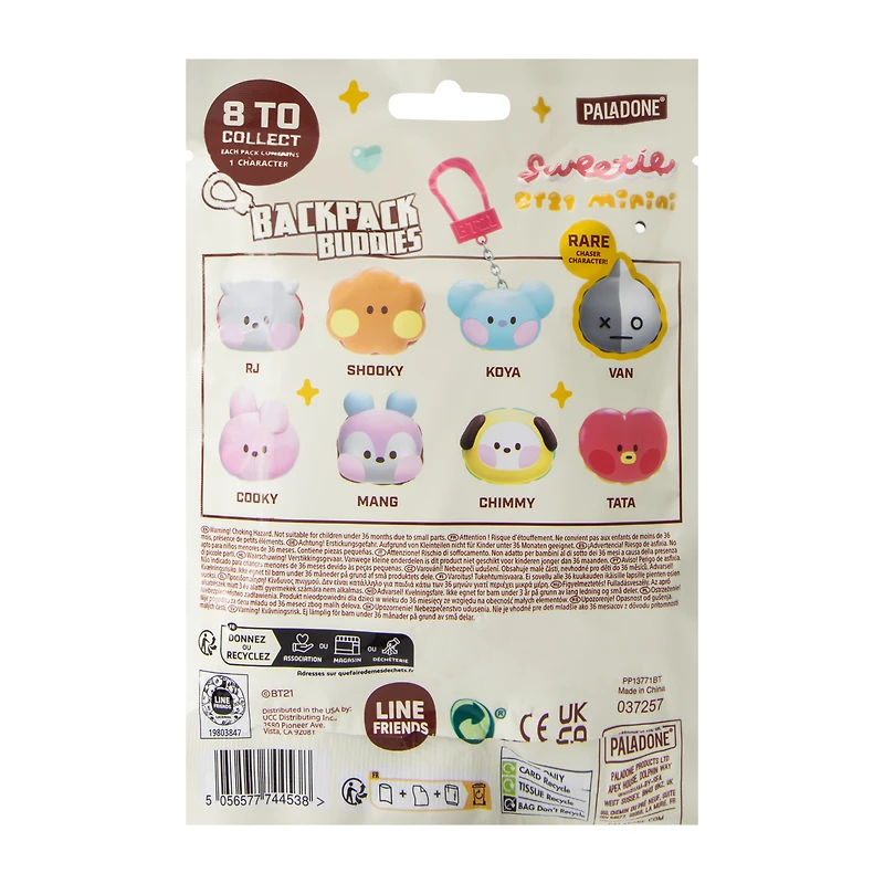 BT21 Sweetie Scented Backpack Buddies Mystery Pack (Styles May Vary)