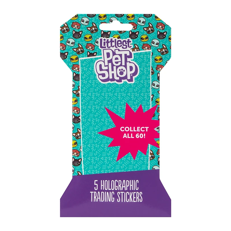 Littlest Pet Shop® Holographic Trading Stickers 5-Pack