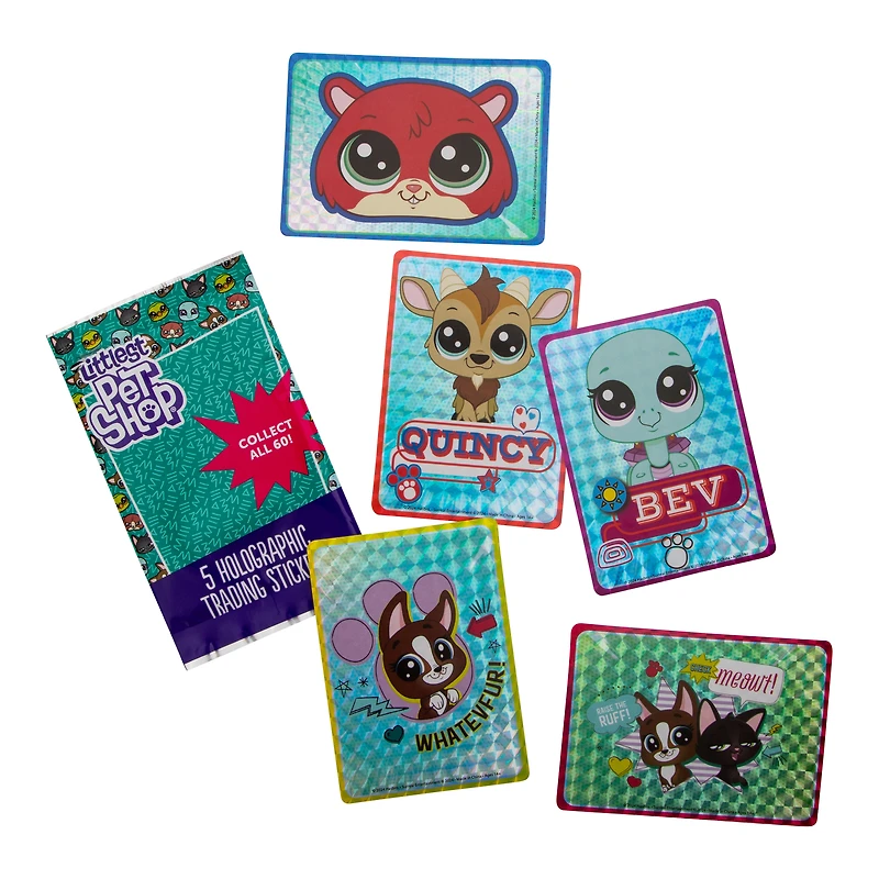 Littlest Pet Shop® Holographic Trading Stickers 5-Pack