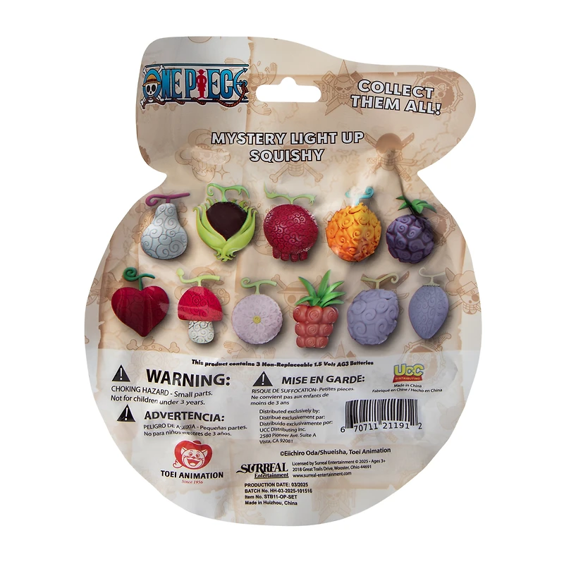 One Piece Mystery Light Up Squishy (Styles May Vary)