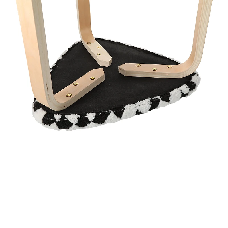 Triangle Wooden Stool