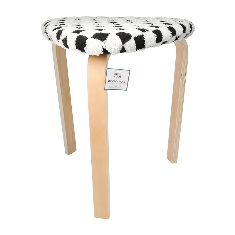Triangle Wooden Stool