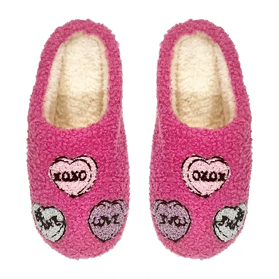 Ladies Valentine's Icon Fluffy Slipper