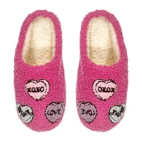 Ladies Valentine's Icon Fluffy Slipper