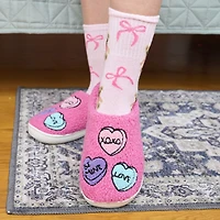 Ladies Valentine's Icon Fluffy Slipper