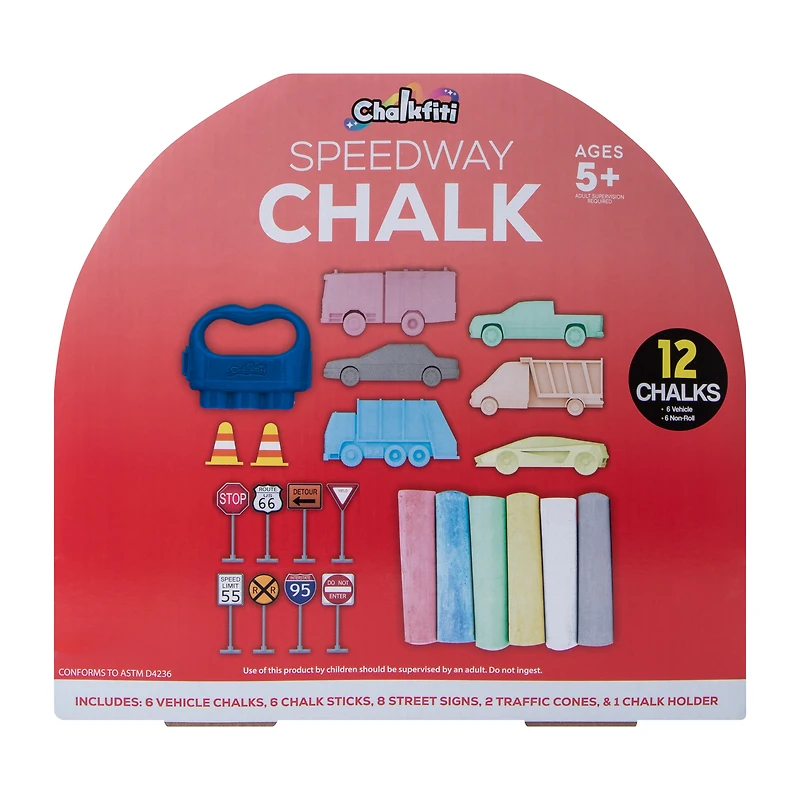 Chalkfiti Speedway Chalk Set 12-Count