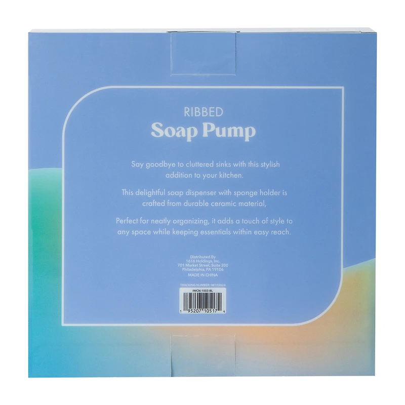 Ribbed Soap Pump 11.5oz