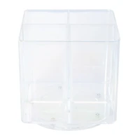 4-Compartment Glitter Beauty Spinner 4.5in x 4.6in