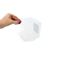 4-Compartment Glitter Beauty Spinner 4.5in x 4.6in