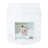 4-Compartment Glitter Beauty Spinner 4.5in x 4.6in