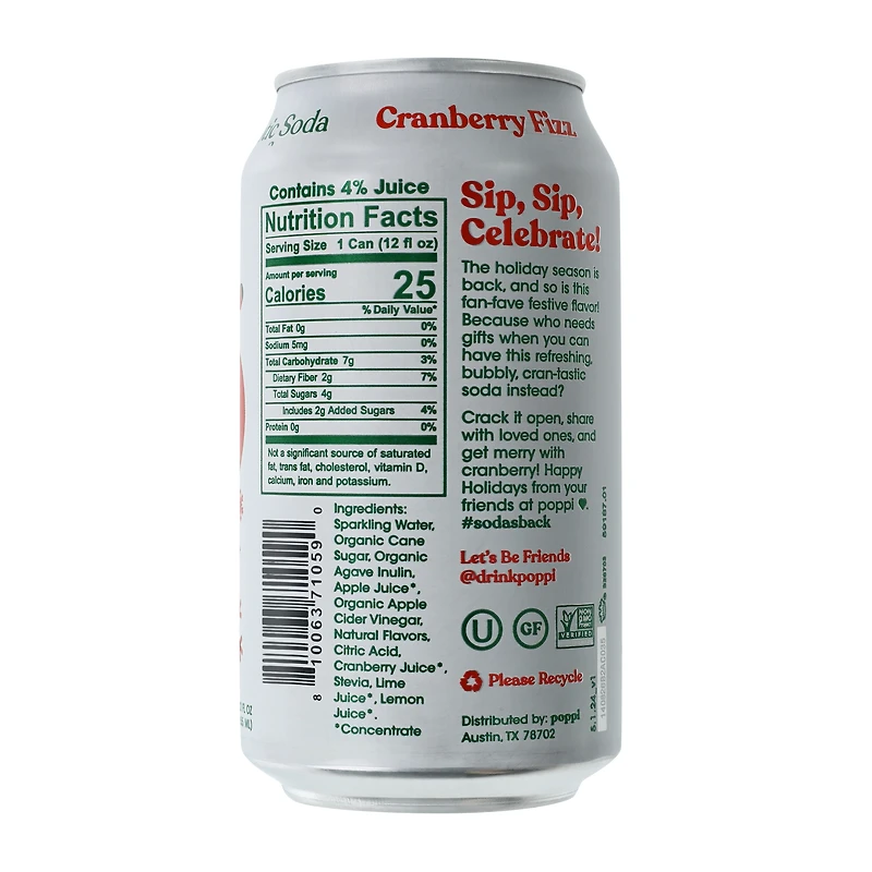 Poppi® Prebiotic Soda 12oz
